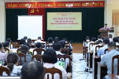 Tập huấn công tác bảo trợ xã hội, người khuyết tật cho 224 công chức, viên chức y tế