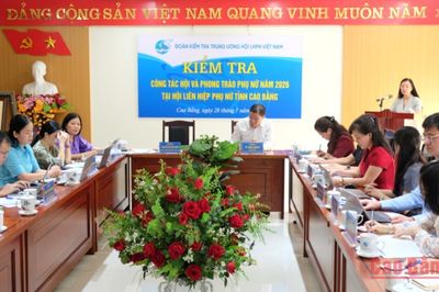 Trung ương Hội Liên hiệp Phụ nữ Việt Nam kiểm tra công tác Hội và phong trào phụ nữ trên địa bàn tỉnh