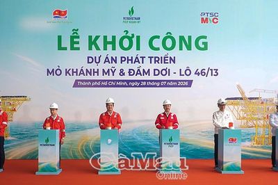 Khởi công Dự án phát triển mỏ Khánh Mỹ và Đầm Dơi - Lô 46/13