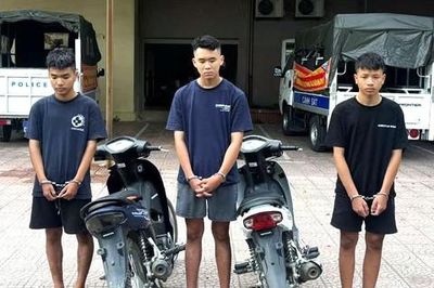 Bắt giữ nhóm tuổi teen từ Hà Tĩnh ra Nghệ An trộm cắp xe máy