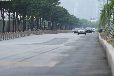 Đường Võ Chí Công sau thi công dự án cống hộp chống ngập