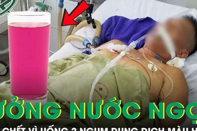 Tưởng nước ngọt, người đàn ông suýt chết sau khi uống 2 ngụm dung dịch màu hồng