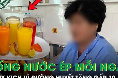 Uống nước ép thay nước lọc mỗi ngày, người phụ nữ nguy kịch vì đường huyết tăng gấp 10