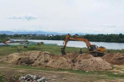 Gia Lai: Truy tìm đối tượng khai thác cát trái phép trên sông Kôn