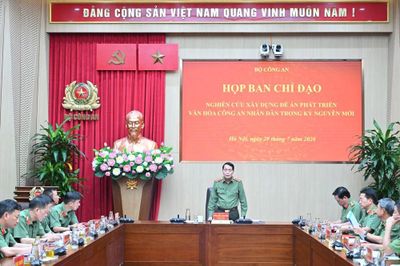 Phát triển văn hóa Công an nhân dân trong kỷ nguyên mới