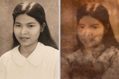 Phục dựng thành công hai bức ảnh được tìm thấy khi khai quật hài cốt liệt sĩ