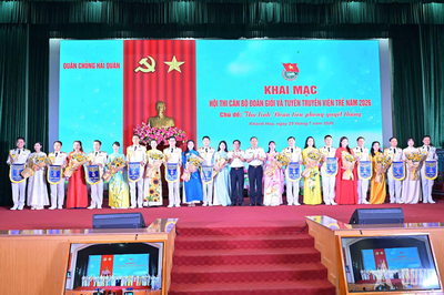 Quân chủng Hải quân khai mạc hội thi cán bộ Đoàn giỏi và tuyên truyền viên trẻ khu vực phía Nam