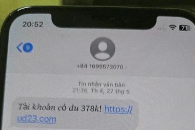 Tin nhắn SMS 'Tài khoản có dư...', bẫy lừa đảo mới