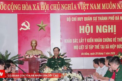 Bộ CHQS TP. Đà Nẵng khẩn trương xác minh thông tin về 17 hài cốt nghi là liệt sĩ