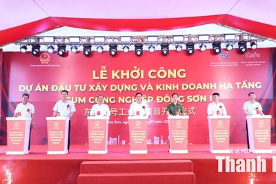 Khởi công Cụm công nghiệp Đông Sơn II chỉ sau 13 tháng thành lập