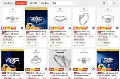 Nhẫn kim cương 'đặc biệt' bán đầy Shopee, giá chưa tới 2 triệu đồng/chiếc