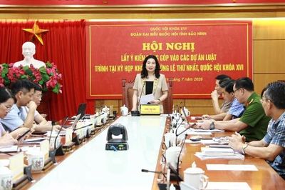 Bắc Ninh: Đoàn Đại biểu Quốc hội tỉnh lấy ý kiến đóng góp vào dự thảo luật ngân sách, đầu tư công