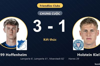 Lemperle lập cú đúp, 1899 Hoffenheim thắng Holstein Kiel ở trận giao hữu