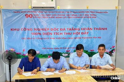 Xã Vạn Hưng hoàn thành giải phóng mặt bằng Dự án Khu Công nghiệp Dốc Đá Trắng