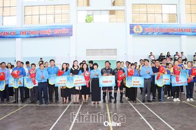 350 vận động viên tham gia Hội thao công nhân, viên chức, lao động tỉnh Khánh Hòa năm 2026