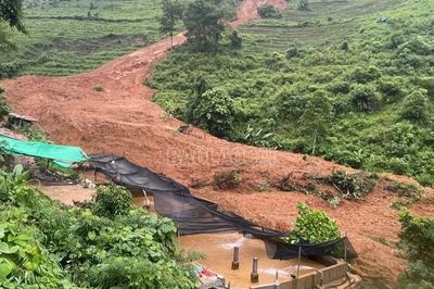 Lào Cai: Mưa lớn gây sạt lở, vùi lấp 07 bể cá nước lạnh tại Bản Xèo