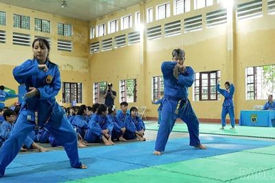 72 võ sinh tham dự Kỳ thi thăng cấp Trung đẳng Vovinam - Việt Võ Đạo Lào Cai mở rộng