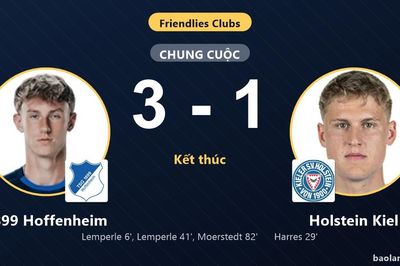 1899 Hoffenheim thắng 3-1, Holstein Kiel rượt đuổi bất thành