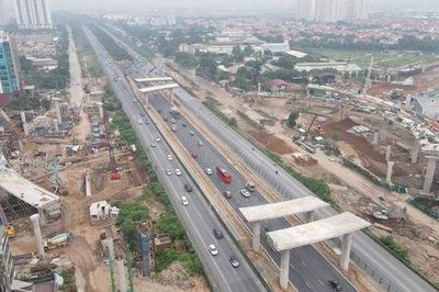 Tăng tốc thi công nút giao Vành đai 3,5 - Đại lộ Thăng Long