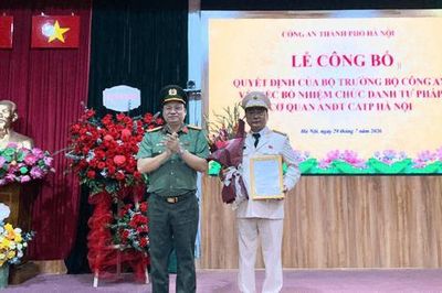 Công bố Quyết định bổ nhiệm Phó Thủ trưởng Cơ quan An ninh điều tra, Công an Hà Nội