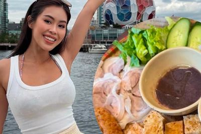 'Công chúa hàng hiệu' Tiên Nguyễn ăn món ăn Việt khi thăm Vancouver