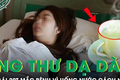 Cô gái 20 tuổi ung thư dạ dày vì uống nước theo cách này