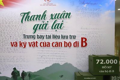 Bên trong nơi lưu giữ 72.000 hồ sơ, kỷ vật cán bộ đi B