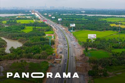 Cao tốc TP.HCM - Long Thành đang thảm nhựa sau gần một năm mở rộng