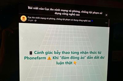 Công an cảnh báo về các 'trang trại điện thoại'