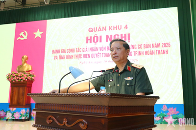Quân khu 4 đánh giá tiến độ giải ngân vốn đầu tư xây dựng cơ bản năm 2026