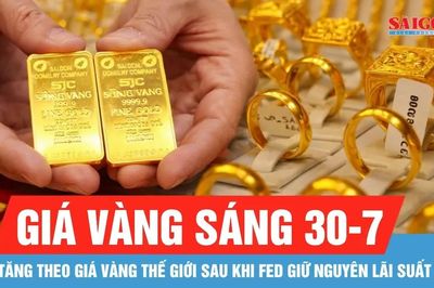 Sáng 30-7: Giá vàng trong nước tăng theo giá vàng thế giới sau khi Fed giữ nguyên lãi suất