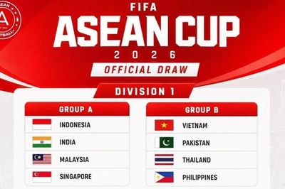 FIFA ASEAN Cup 2026: Đội tuyển Việt Nam và Thái Lan cùng bảng B