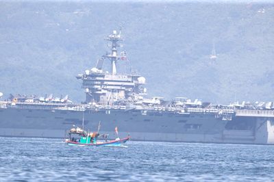 Tàu sân bay Mỹ cập cảng Đà Nẵng, bắt đầu chuyến thăm Việt Nam