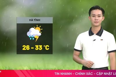 Dự báo thời tiết Hà Tĩnh ngày 30/7: Chiều tối và đêm mưa rào và dông