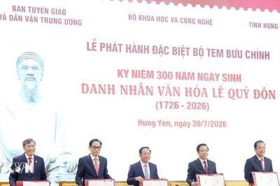 Phát hành bộ tem Kỷ niệm 300 năm Ngày sinh danh nhân văn hóa Lê Quý Đôn
