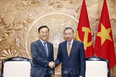Tổng Bí thư, Chủ tịch nước Tô Lâm tiếp Bộ trưởng Bộ Đất đai, Cơ sở hạ tầng và Giao thông Hàn Quốc