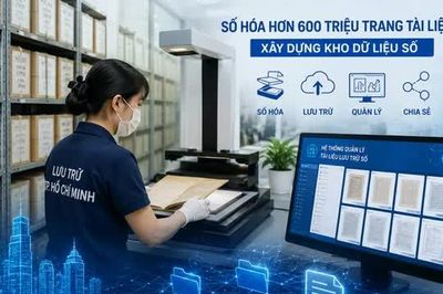 TP Hồ Chí Minh số hóa hơn 600 triệu trang tài liệu từ năm 1975