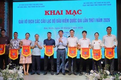 Khai mạc Giải Vô địch các Câu lạc bộ Đấu kiếm quốc gia lần thứ I năm 2026 tại Bắc Ninh