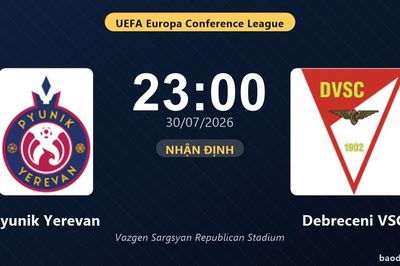 Nhận định Pyunik Yerevan vs Debreceni VSC: đội hình dự kiến