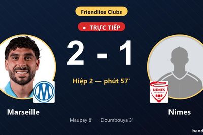 TRỰC TIẾPTrực tiếp Marseille vs Nimes: Marseille dẫn 2-1