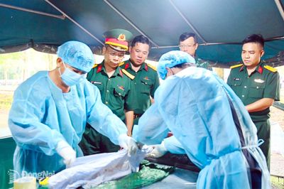 Hoàn thành lấy mẫu hài cốt liệt sĩ chưa có thông tin tại 10/11 nghĩa trang liệt sĩ ở Đồng Nai