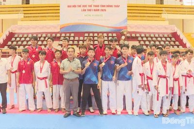 Cụm Thường Phước giành ngôi số 1 toàn đoàn môn Karate