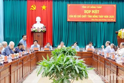 Họp mặt cán bộ chủ chốt tỉnh Đồng Tháp: Phát huy trí tuệ, kinh nghiệm vì sự phát triển bền vững
