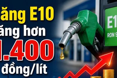 Chiều 30-7: Xăng E10 tăng hơn 1.400 đồng, có giá 22.850 đồng/lít
