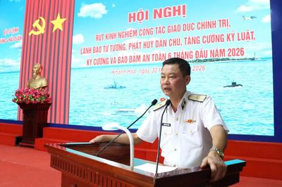 Vùng 4 Hải quân rút kinh nghiệm công tác giáo dục chính trị, quản lý tư tưởng và kỷ luật