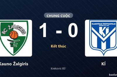 Thống kê trận đấu Kauno Žalgiris 1-0 KÍ: Leon Krekovic tỏa sáng, Kauno Žalgiris giành trọn 3 điểm