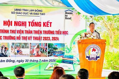 Lâm Đồng tổng kết chương trình 'Thư viện thân thiện' tại các trường tiểu học