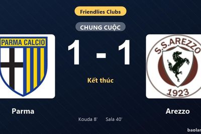 Thống kê trận đấu Parma 1-1 Arezzo: Hai đội chia điểm