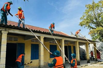 Diễn tập phòng, chống thiên tai và tìm kiếm cứu nạn phường Dương Nỗ