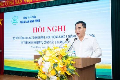 Phân lân Ninh Bình lợi nhuận tăng 37,4% trong 6 tháng đầu năm 2026